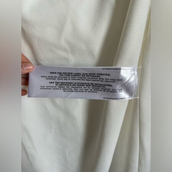 Dress the Population White Crepe Tiffany Dress NWT Size Large - Picture 7 of 13